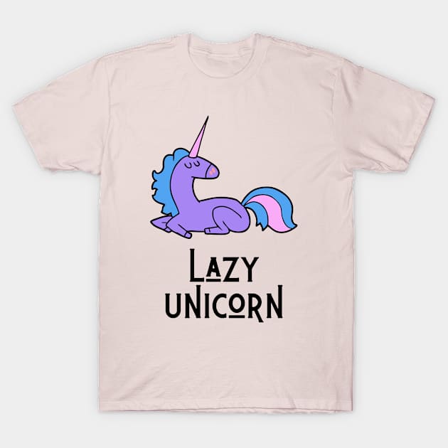 Lazy Unicorn T-Shirt by littleprints